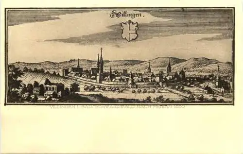 Villingen nach Merian 1650 -735294