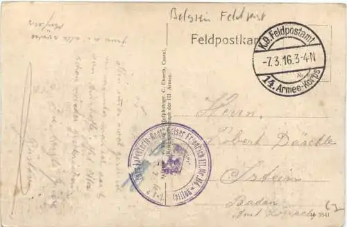 WW1 - Feldpost -735716