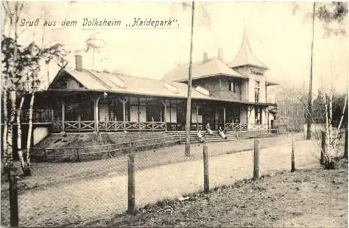 Dresden - Gruss aus dem Volksheim Haidepark -735630