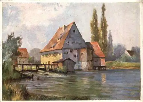 Künstler Ak Fritz Müller Schwaben -735680