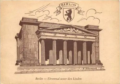 Berlin - Ehrenmal unter den Linden -736092
