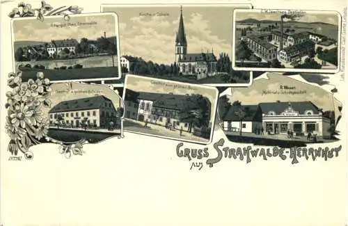 Gruss aus Strahwalde - Herrnhut - Litho -736622