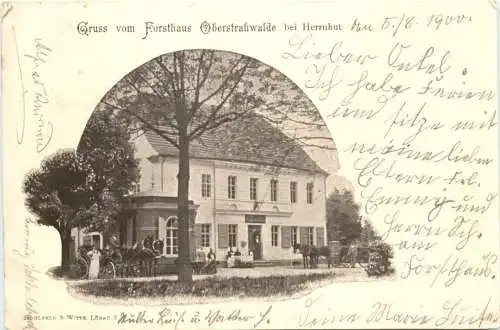 Gruss aus Oberstrahwalde - Herrnhut - Forsthaus -736652