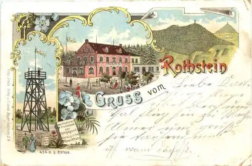 Sohland am Rotstein - Gruss vom Rothstein - Litho -736828