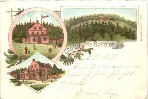 Sohland am Rotstein - Gruss vom Rothstein - Litho -736830