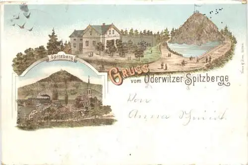 Oderwitz - Gruss vom Spitzberge - Litho -736996