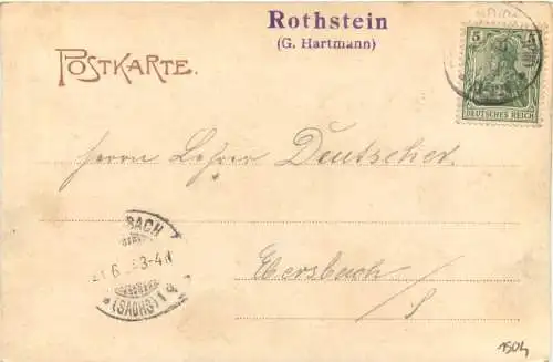 Sohland am Rotstein - Gruss vom Rothstein - Litho -736834