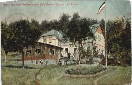 Oppach in Sachsen - Gruss au dem Gathaus zum Waldfrieden -737152