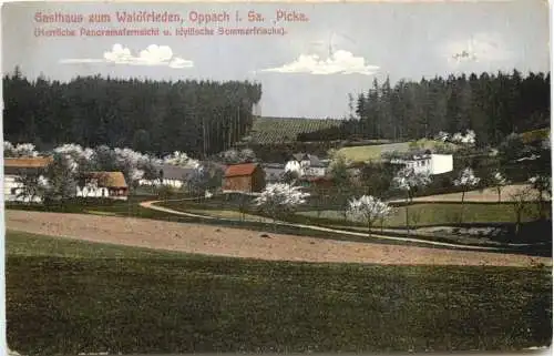 Oppach in Sachsen - Gruss au dem Gathaus zum Waldfrieden -737160