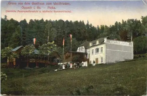 Oppach in Sachsen - Gruss au dem Gathaus zum Waldfrieden -737158