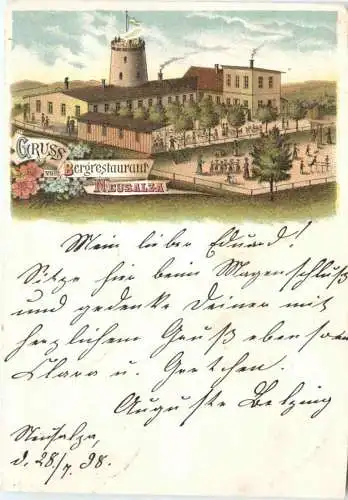 Neusalza - Gruss vom Bergrestaurant - Litho -737254