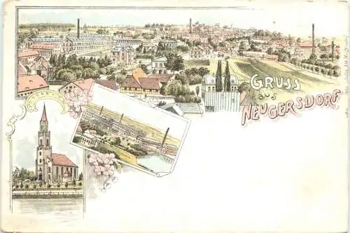 Gruss aus Neugersdorf - Litho -737482