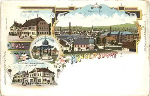 Gruss aus Neugersdorf - Litho -737476