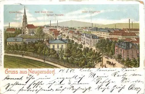 Gruss aus Neugersdorf - Litho -737488