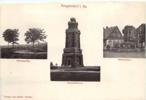 Neugersdorf in Sachsen - REliefkarte -737498