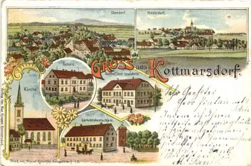 Gruss aus Kottmarsdorf - Litho -737806