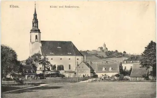 Eibau in Sachsen - Kottmar - Kirche und Beckenberg -738122