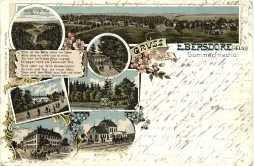 Gruss aus Ebersdorf Reuss - Litho -738200