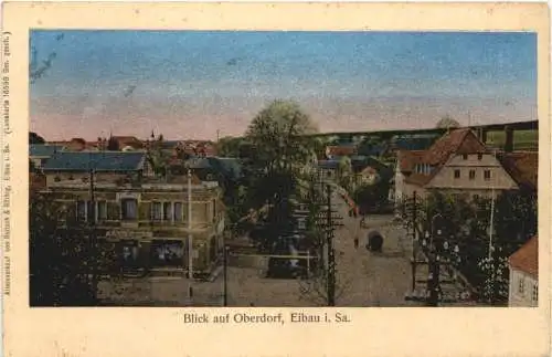 Eibau in Sachsen - Kottmar - Blick auf Oberdorf - Luna Karte -738114