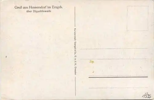 Gruß aus Hennersdorf im Erzgbebirge über Dippoldiswalde -738232