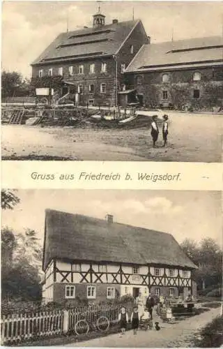 Gruss aus Friedreich bei Weigsdorf - Schlesien -738320