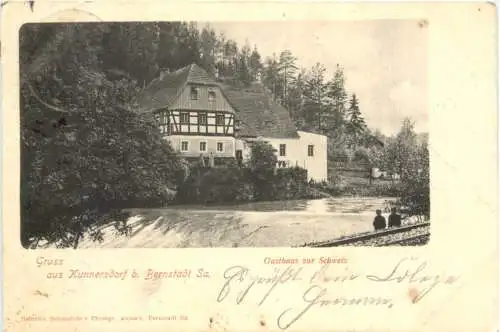 Gruss aus Kunnersdorf - Gasthaus zur Schweiz -738684