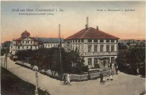 Gruß aus Obercunnersdorf - Hotel zum Bahnhof -738740