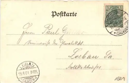 Grossschönau - Gruss vom XI Oberlausitzer Bundesgesangsfest 1901 -738764