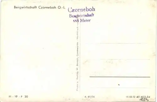 Bergwirtschaft Czorneboh -738824