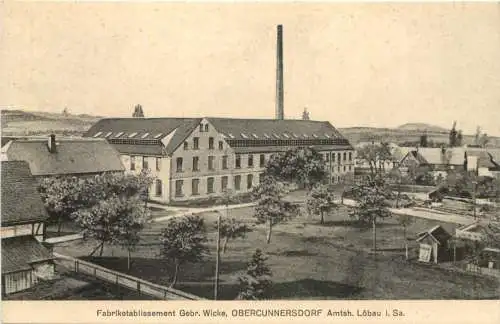 Obercunnersdorf in Sachsen - Fabriketablissemement Gebr. Wicke -738838