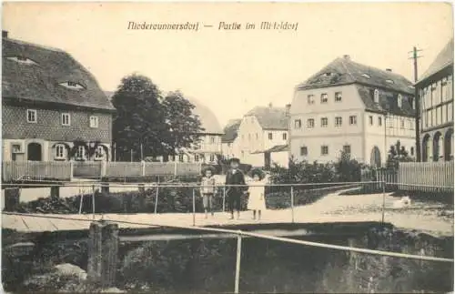 Niedercunnersdorf bei Löbau - Partie im Mitteldorf -739132