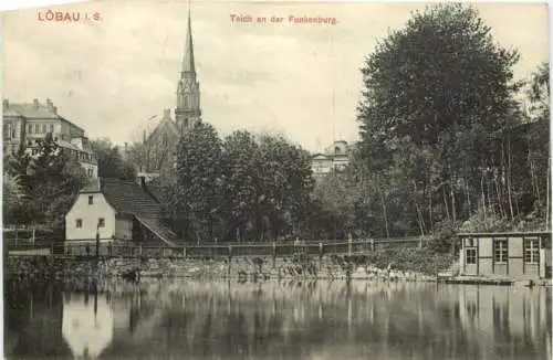 Löbau in Sachsen - Teich an der Funkenburg -739892