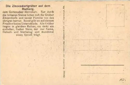 Herrnhut in Sachsen - Zinzendorfgräber auf dem Hutberg -740038