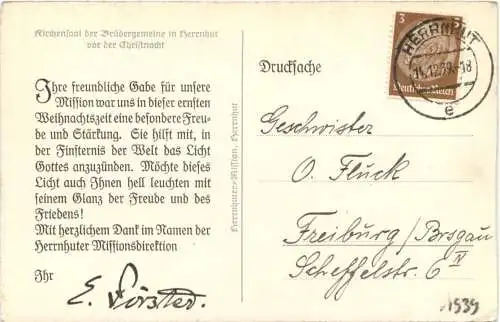 Herrnhut in Sachsen - Kirchensaal der Brüdergemeinde -740208