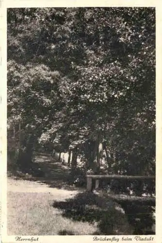 Herrnhut in Sachsen - Brückensteg beim Viadukt -740228