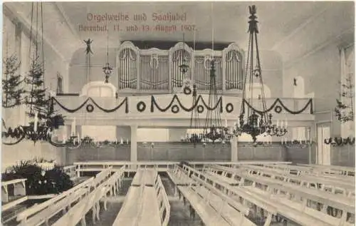 Herrnhut in Sachsen - Orgelweihe und Saaljubel 1907 -740362