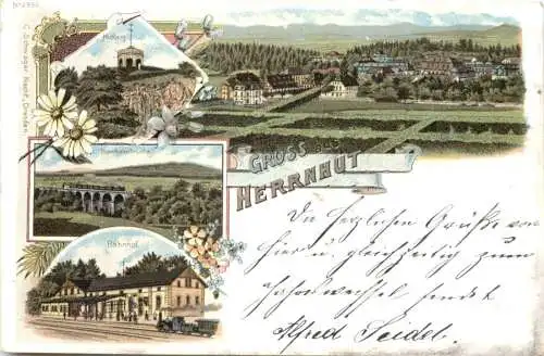 Gruss aus Herrnhut in Sachsen - Litho -740258