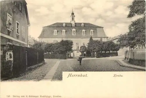 Gruss aus Herrnhut in Sachsen - Kirche -740334