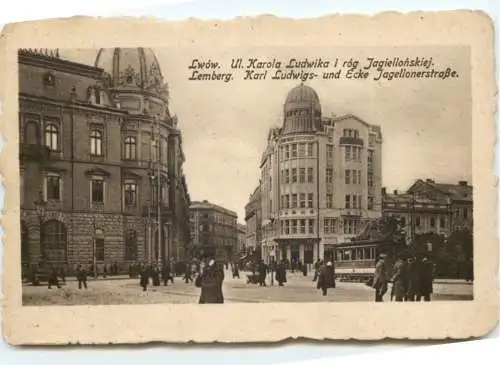 Lwow Lemberg - Karl Ludwigs und Ecke Jagellonerstraße -740896