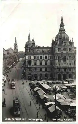 Graz - Rathaus mit Herrengasse -740858