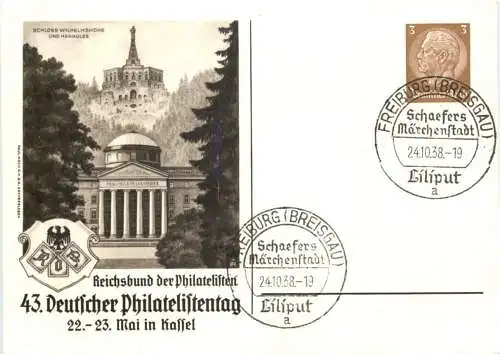 Kassel - 43. Deutscher Philatelistentag 1938 - Ganzsache -740918