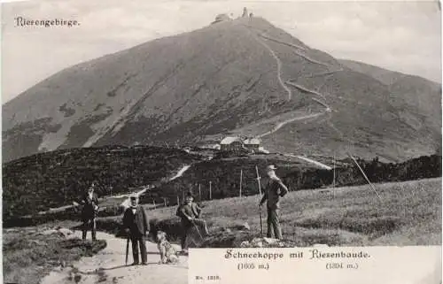 Riesengebirge - Schneekoppe mit Riesenbaude -741052