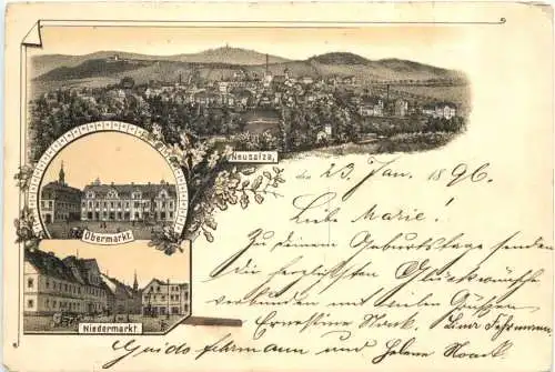 Neusalza in Sachsen - Litho 1896 -741466