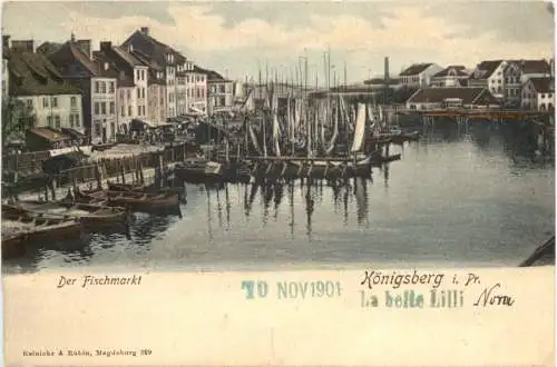 Ostpreussen - Königsberg - Der Fischmarkt -741248