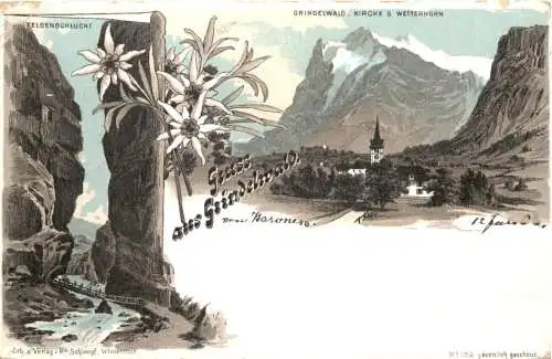 Gruss aus Grindelwald - Litho -741324