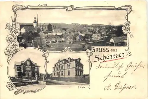 Gruss aus Schöönbach in Sachsen -741698