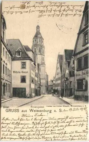 Gruss aus Weissenburg a. S. - Rosengasse -741936