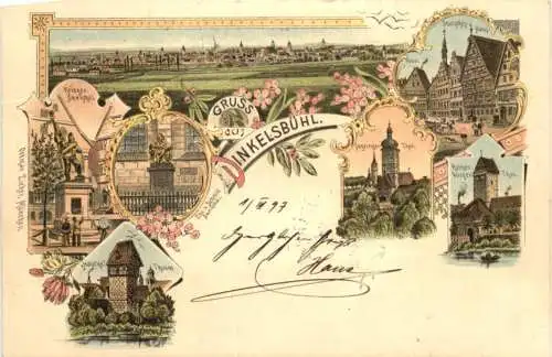 Gruss aus Dinkelsbühl - Litho -741960