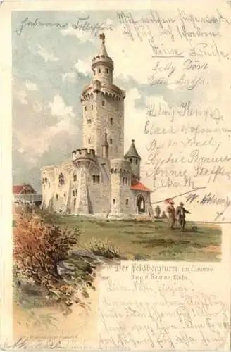 Der Feldbergturm im Taunus - Litho -742142
