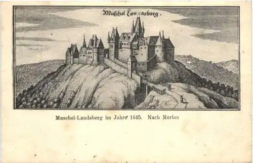 Muschel-Landsberg im Jahre 1645 -742178